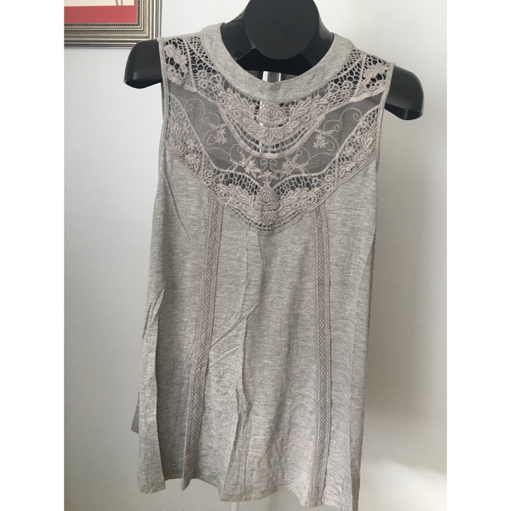 Gray Sleeveless Shirt